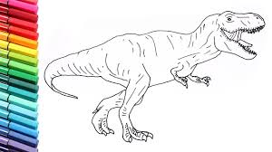 Het nummer blijft daar 5 weken staan. How To Draw And Color The T Rex From Jurassic World Dinosaurs Color Pages Tyrannosaur Youtube