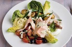 Salmon Salad Nicoise With Coddled Eggs Recipe Http Www Channel4 Com 4food Recipes Tv Show Recipe Gordon Ramsey Recipes Salmon Salad Gordon Ramsay Recipe