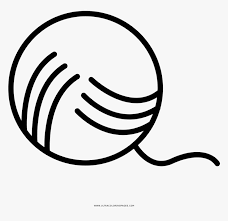 The striped cat in this printable animal coloring page is happily batting a ball of yarn around. Yarn Ball Coloring Page Water Polo Sign Hd Png Download Kindpng