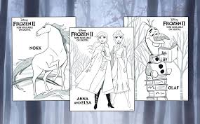 Together with anna kristoff olaf and sven she goes on an adventurous but remarkable journey. Frozen 2 Party Ideas Coloring Sheets Cake And Pie Oh My Popcorner Reviews