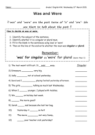 Recognizing prepositions can be challenging as they do not always follow a consistent pattern in terms of their position in a sentence. Was Or Were Teaching Resources
