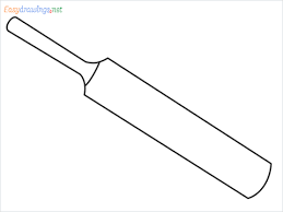 Cricket bat stock photos and images. How To Draw A Cricket Bat Step By Step 5 Easy Phase