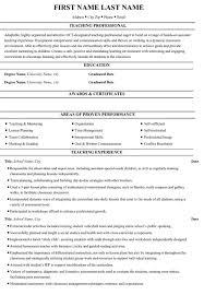 Top cv builder, build a free & perfect cv with ease. Teacher Resume Sample Template