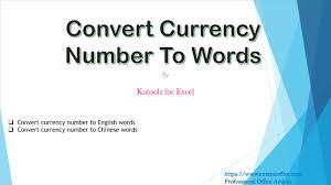 How To Spell Out Or Convert Numbers To English Words In Excel