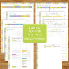 Garden Planner Printable Garden Log Track Gardening Plants Etsy Garden Planner Planner Spring Vegetable Garden