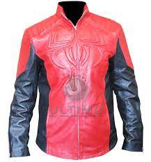 Fashionable Spiderman Red And Black Leather Jacket Leather Jacket Leather Jacket Style High Quality Leather Jacket