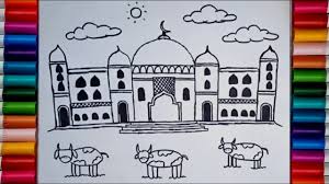 Itulah beberapa kumpulan gambar kartu ucapan selamat merayakan lebaran 2021 hari raya idul fitri 1442 hijriyah. Cara Gambar Masjid Tema Hari Raya Idul Adha Youtube