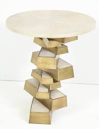 Shagreen And Bronze Side Table Bronze Side Table Side Table Side Tables For Sale
