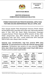 Jadual Pembayaran Bantuan Prihatin Nasional Bpn Fasa Pertama Layanlah Berita Terkini Tips Berguna Maklumat
