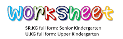ukg upper kg sr kg senior kg worksheets pdf