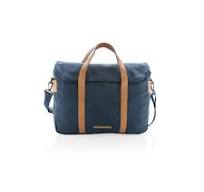 Duurzame Canvas Laptoptas PVC Vrij, Blauw