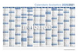 Puoi scaricare il calendario agosto 2021 da stampare in formato pdf. Calendario Scolastico 2020 2021 Da Stampare Con Le Festivita