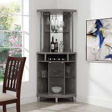 Red Barrel Studio Ashfield Bar With Wine Storage Reviews Wayfair Home Bar Furniture Home Bar Cabinet Corner Bar