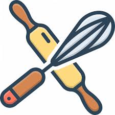 Bake Bakery Crossed Rolling Pin And Whisk Dishware Kitchen Object Roller Icon Download On Iconfinder Dishware Rolling Pin Roller