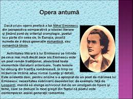 15 iunie 1889, bucurești) a fost un poet, prozator și jurnalist român, socotit de cititorii români și de critica literară postumă drept cea mai importantă voce poetică din literatura română. Mihai Eminescu Prezentare Prezentaciya Onlajn