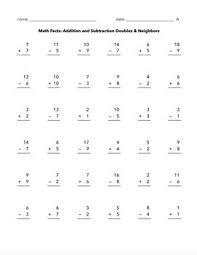 First graders should practice — and master — adding a. Addition And Subtraction Math Facts 1 20 Math Facts Addition And Subtraction Worksheets Math Facts Subtraction
