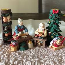 Accents Super Cute Christmas Candle Holders Jolly Couple Poshmark
