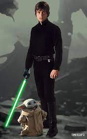 Luke skywalker is a fictional character and the main protagonist of the original film trilogy of the star wars franchise created by george lucas. The Mandalorian Luke Skywalker And Grogu By Wolverine103197 On Deviantart