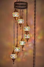 Will plugin light fixtures with corded plugs meet code? 8 Colors Plug In Light Turkish Moroccan Mosaic Swag Plug In Etsy Hanging Ceiling Lamps Pendant Light Fixtures Hanging Lights