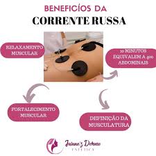 A corrente russa é um aparelho de eletroestimulação que promove uma contração dos músculos promovendo um aumento da força e aumento do volume muscular. Corrente Russa O Que E Corrente Russa A Corrente Russa E Um Estimulo Eletrico Usad Tratamento Corporal Beneficios Da Massagem Flacidez Da Pele