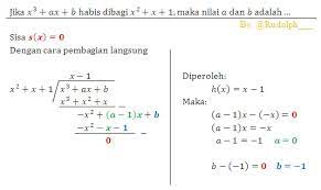 Sebelumnya kita sudah mengenal istilah dalam matematika yaitu matematika dasar persamaan kuadrat, karena persamaan kuadrat adalah bagian dari suku banyak, jadi. Soal Dan Pembahasan Matematika Suku Banyak 1 5 Istana Mengajar