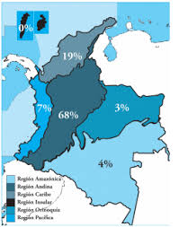 Resultado de imagen de mapa poblacional por regiones