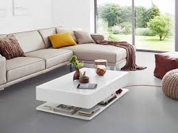 Hide your seating underneath the table and make your room more spacious in a jiff. Ora Home Led Pro Living Room White Coffee Table Moree