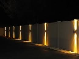 2020 Fence Trends Outdoor Essentials Fence Wall Design Fence Lighting Brick Fence