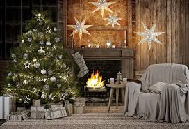 Image result for christmas tree fireplace