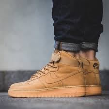 Nike Air Force 1 High 07 Wb Flax Wheat On Feet Nike Air Force Air Force 1 High Nike Air Force Sneaker