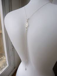 Collier Bijou De Dos Mariage Style Gatsby Retro Annees Folles 1920 S Chaine En Plaque Argent Et Losange Ajoure Co Luxury Jewelry Back Necklace Larp Fashion