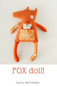 Fox Sewing Pattern Pdf Stuffed Animal Fox Plushie Pdf Stuffed Etsy Fox Sewing Pattern Fox Toys Sewing Stuffed Animals