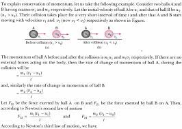 To derive these results, you can start with the integral form of the linear momentum balance in terms of cauchy stress. Derive The Mathematical Formula Of Conservation Of Momentum Cbse Class 9 Science Learn Cbse Forum
