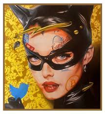 Fictious Head (Cat Woman 01) Painting by Carlos Limon
