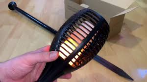 Marlrin Garten Fackel Solarleuchte Garten Gartenleuchte Fackel Gartenlicht Unboxing Und Anleitung Youtube