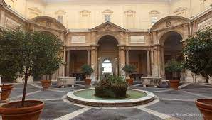 Cortile Del Belvedere Belvedere Couryard Rome Italy Landscape Architecture Architecture