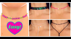 Cut off a length of cording. 5 Diy Chokers Easy Choker Diy Chokers Youtube