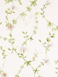 Sanderson Wallpaper Passion Flower Dpempf102 Red Flower Wallpaper Passion Flower Line Art Flowers