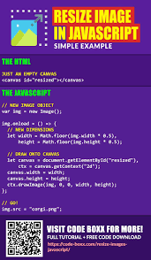 How To Resize Image In Javascript In 2021 Learn Web Development Basic Computer Programming Learn Programming