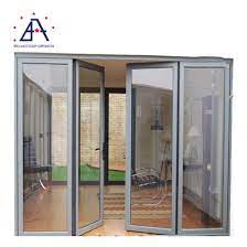 Bifold patio doors, exterior bifold glass door custom made with a wrought iron look. China Exterior French Patio Bifold Sliding Doors Aluminum Glass Folding Doors China Aluminium Folding Door Folding Doors
