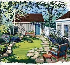 Small Gardens And Sweet Retreats Clever Ideas For Secluded Outdoor Spaces From The 1960s Vintagegardens Small Gardens Diy Outdoor Space Backyard Structures