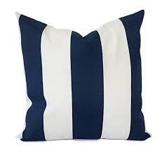 These fun patterns would be a great addition to your living room! Handmade Products Blue Pillow Covers Striped Outdoor Pillow Cases Decorative Pillows Navy Pillow Shams Outdoor Pillow Cover Accent Pillows Home Decor