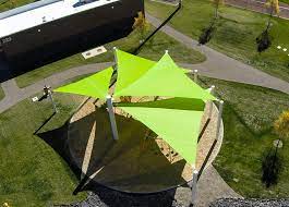 The shade sails transformed an area that couldn't be used because of the heat into a very attractive today i am taking down my shade sails. Shade Systems Sails Imaginative Shade Protection For Public Spaces