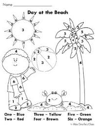 This resource provides engaging summer scenes for your students t. Summer Math Summer Math Math Coloring Color By Numbers