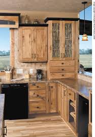 Rustic Hickory Cabinets Kitchen Traditional With Amber Cabinet Charcoal Cabinets Rustic Farmhouse Kitchen Rustic Kitchen Rustic Kitchen Cabinets