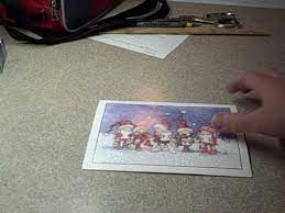 Make sure that there aren't any gaps between the rows. How To Make A Box Out Of A Greeting Card Recycled Christmas Card Craft Youtube