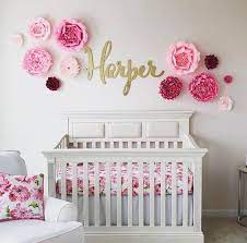 Large Baby Name Sign Wood Wall Name Sign Different Font Etsy Baby Girl Room Decor Baby Girl Bedroom Nursery Wall Decor Girl
