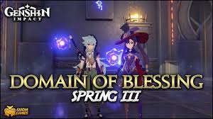 Genshin Impact Domain Of Blessing Spring Iii Challenge Dungeon Jpn Dub Youtube