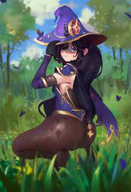 Mona's thicc thighs [Genshin Impact] (twitter:seiuchi00) : r/AnimeART