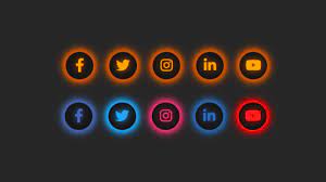 Find & download free graphic resources for social media icons. Glowing Social Media Icons Widget Using Only Html Css Dev Community